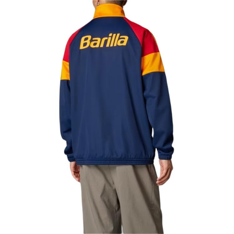 Куртка Adidas Originals Track AS ROMA Куртки и Пальто Мужской Полуночный Индиго - изображение 3