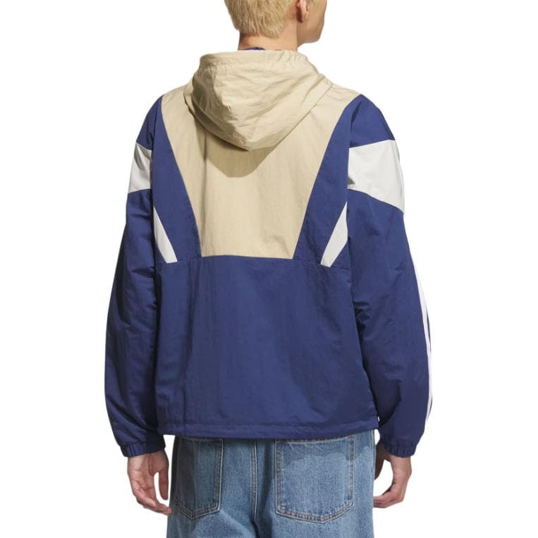 Куртка Adidas Originals WINDBREAKER Блок Куртка Мужская Лен Хаки Коричневый Технология Индиго - изображение 3