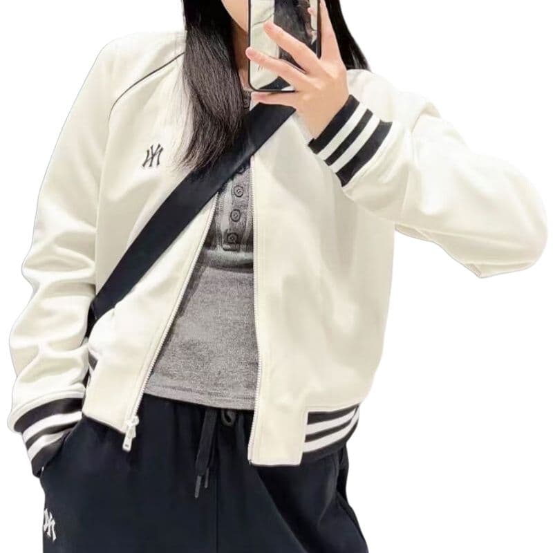 Куртка mlb Varsity New York Yankees Куртка Женские Кремы - изображение 3