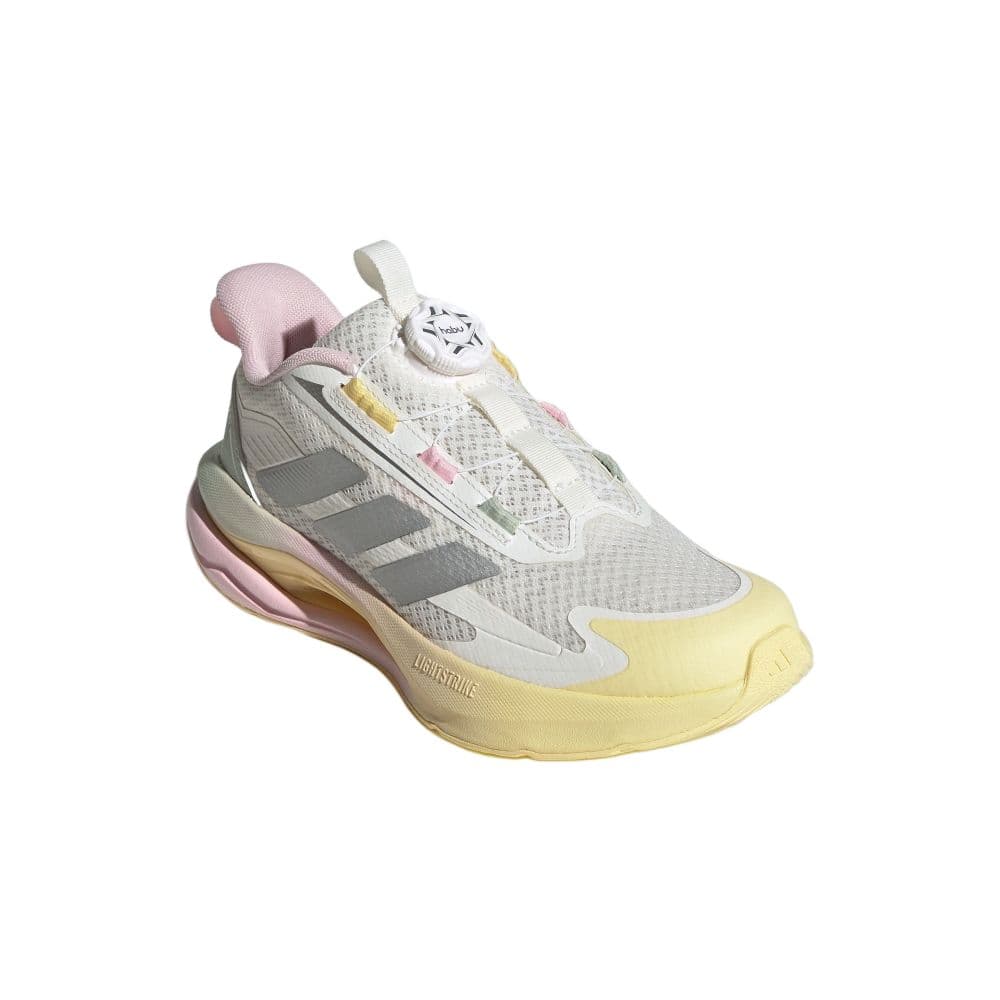 Кроссовки Adidas LIGHTDART HABU J противоскользящие устойчивые к истиранию низкий отскок детские беговые кроссовки белый детский - изображение 3