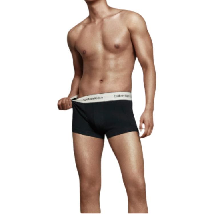 Трусы calvin klein 3 шт (черный) Унисекс Боксеры - изображение 2