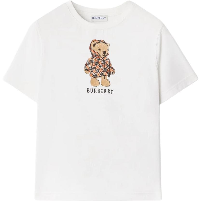 Футболка Burberry Белые Детские Футболки - изображение 1