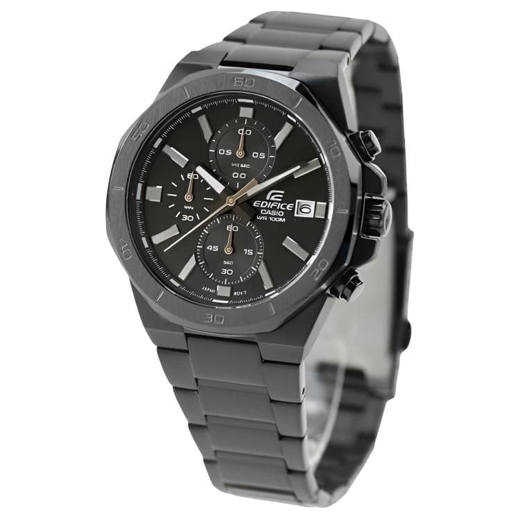 Часы CASIO Edifice Кварцевый механизм нержавеющая сталь шнуровка часы для мужчин черный циферблат - изображение 2
