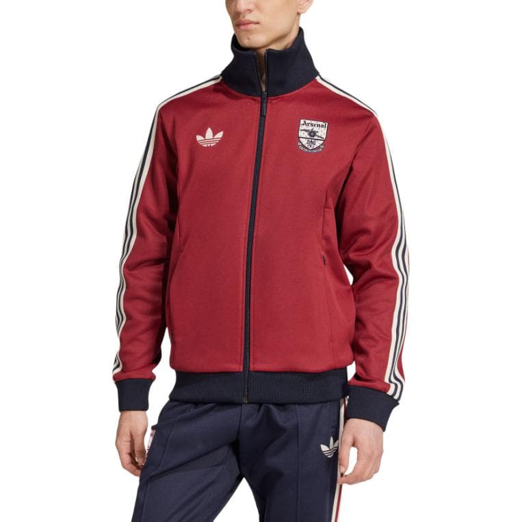 Куртка Adidas Originals ARSENAL X ADIDAS Куртки Пальто Мужской Элегантный Темный красновато-фиолетовый - изображение 3