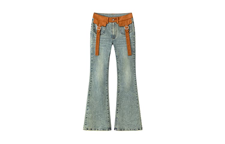 Джинсы CHUU Medium Denim Blue Women's Jeans CHUU Средний деним синий женский джинсы - изображение 1