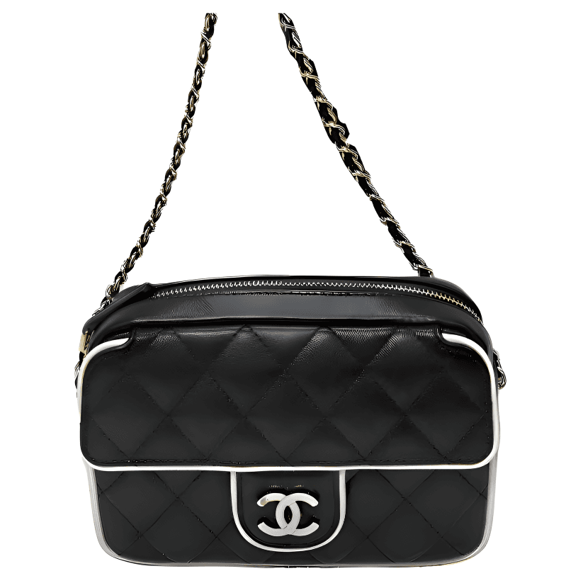 Сумка через плечо CHANEL 25P Small Lambskin Chain Bag Black - изображение 2