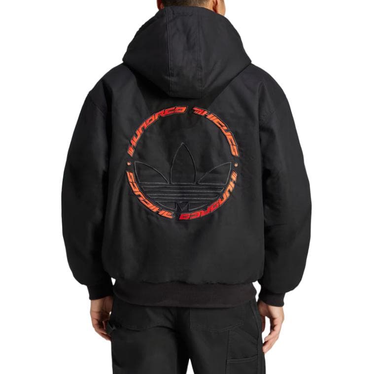 Куртка Adidas Originals 100 THIEVES FW24 Куртка Мужская Черная - изображение 2