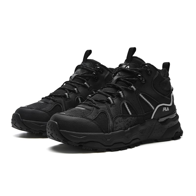 Кроссовки FILA TREK 1S MID WE Устойчивый к истиранию Тепловой Повседневная Обувь Женская Черная - изображение 3