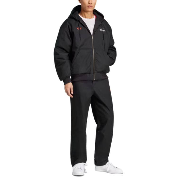 Куртка Adidas Originals 100 THIEVES FW24 Куртка Мужская Черная - изображение 3