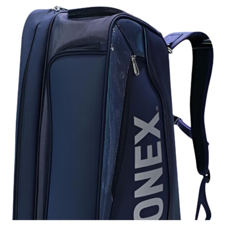 Спортивная сумка YONEX Искусственная кожа с текстильной спортивной сумкой стандартная (стандартная) унисекс темно-синий - изображение 4