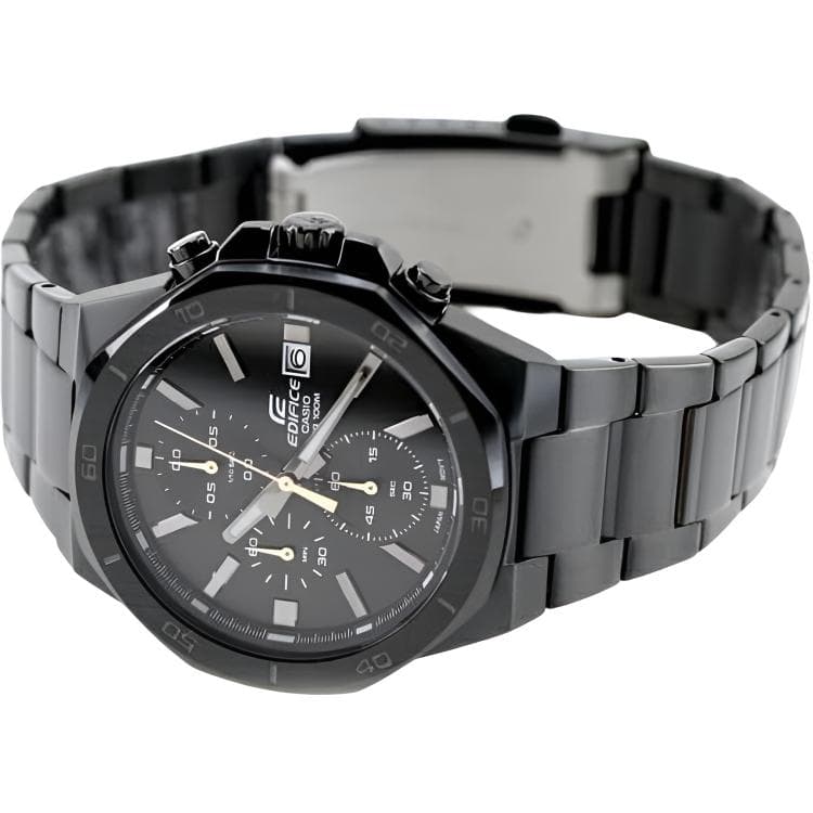 Часы CASIO Edifice Кварцевый механизм нержавеющая сталь шнуровка часы для мужчин черный циферблат - изображение 5