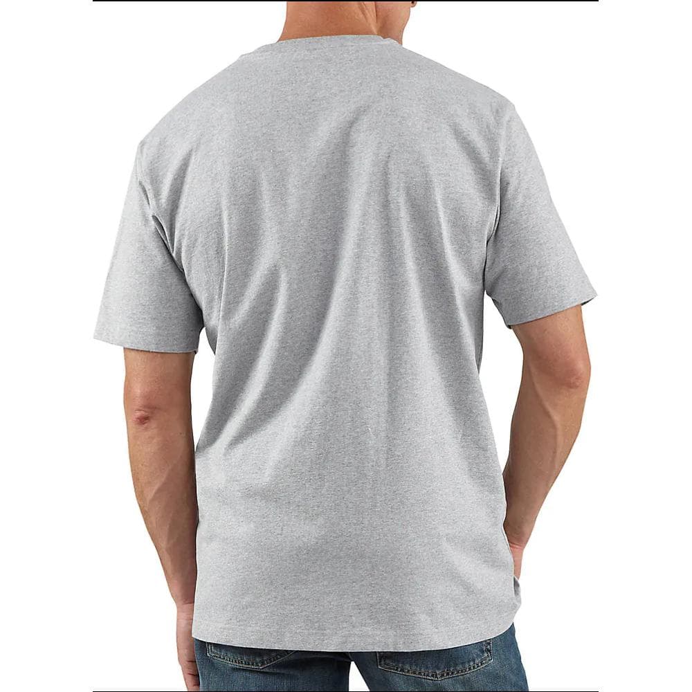 Футболка Carhartt K84 LOOSE FIT HEAVYWEIGHT SHORT-SLEEVE POCKET HENLEY T-SHIRT LogoT - изображение 2