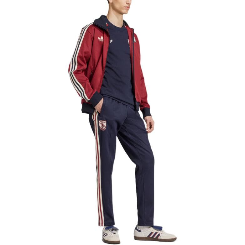 Куртка Adidas Originals ARSENAL X ADIDAS Куртки Пальто Мужской Элегантный Темный красновато-фиолетовый - изображение 5