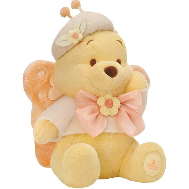Мягкая игрушка Disney x DISNEYLAND Butterfly Winnie The Pooh Цветочный Желтый Куклы Мягкая игрушка 23 см 42 см Длина тела - изображение 2