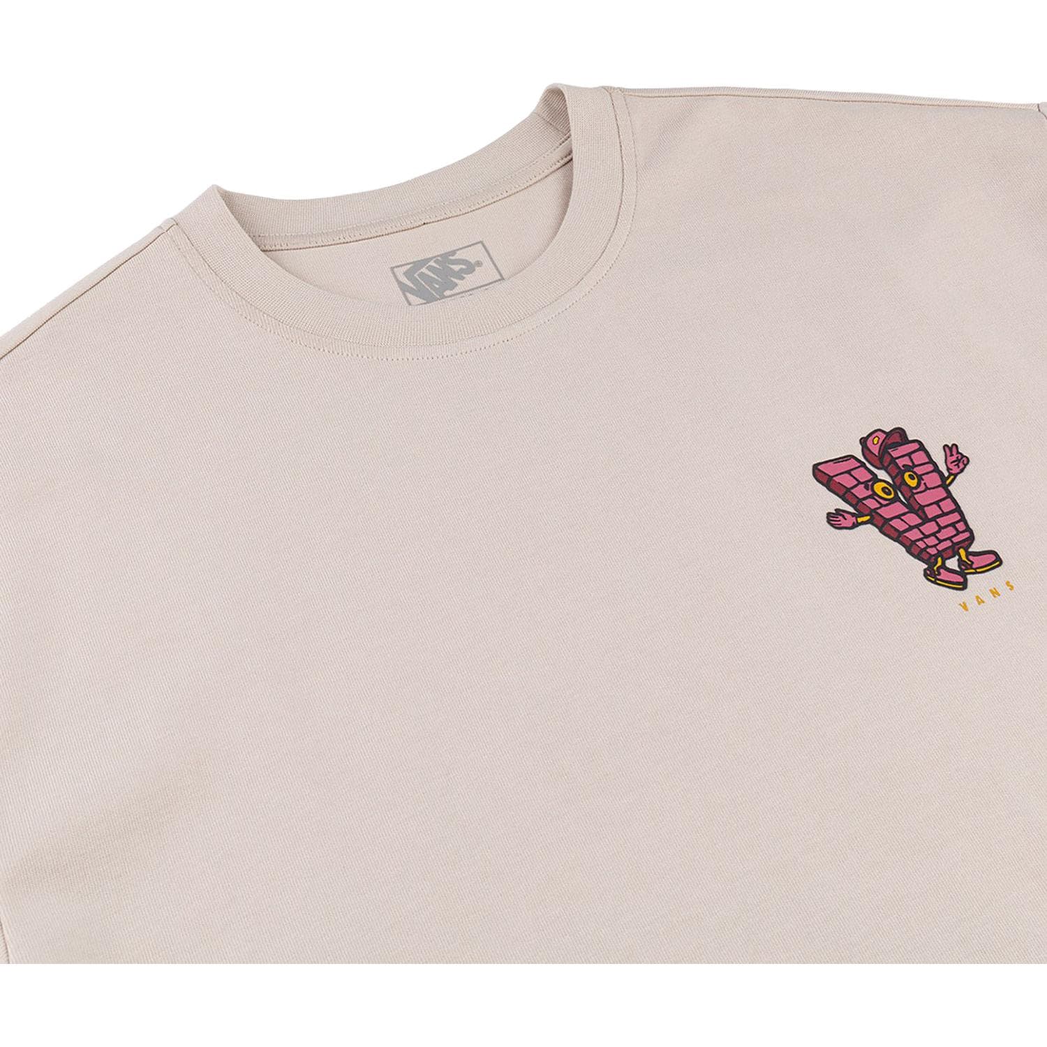Футболка Vans Off THE WALL Светло-коричневый Унисекс T-рубашки - изображение 3
