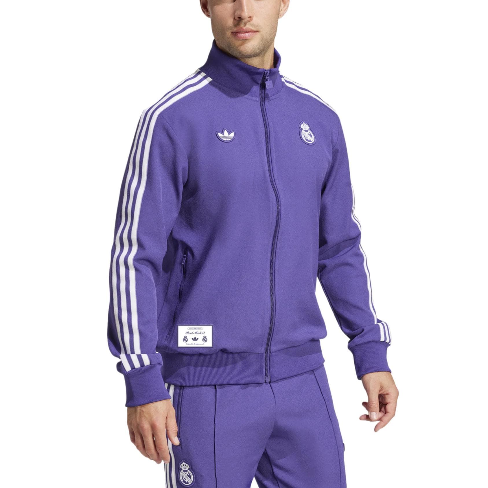 Куртка Adidas Originals HUANGJIAMADELI Куртки и Пальто Мужской Баклажаново-фиолетовый - изображение 2