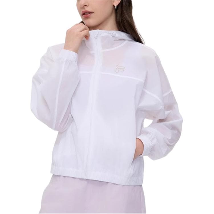 Куртка FILA FUSION FOB Куртки Пальто Женские Стандартный белый - изображение 3