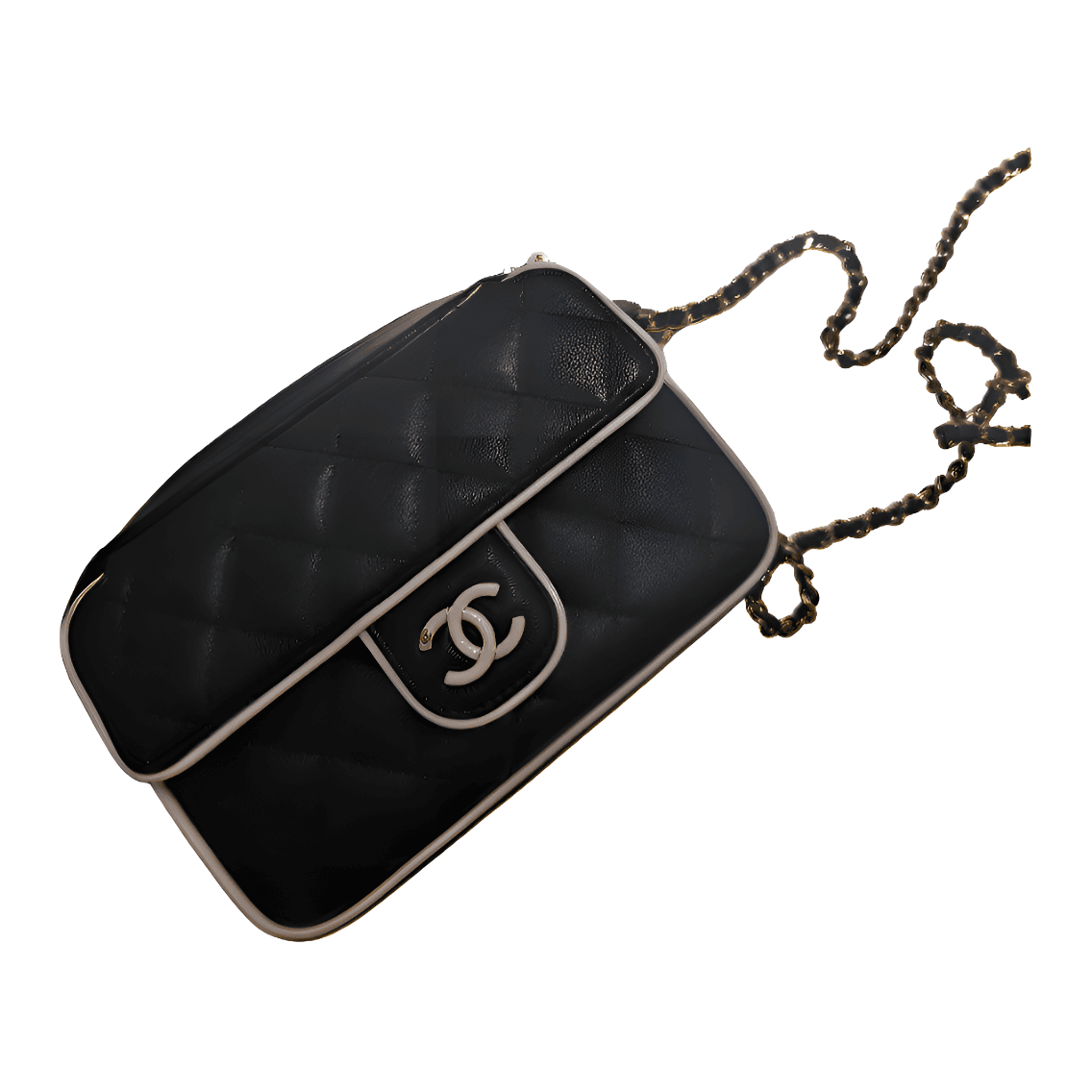 Сумка через плечо CHANEL 25P Small Lambskin Chain Bag Black - изображение 3