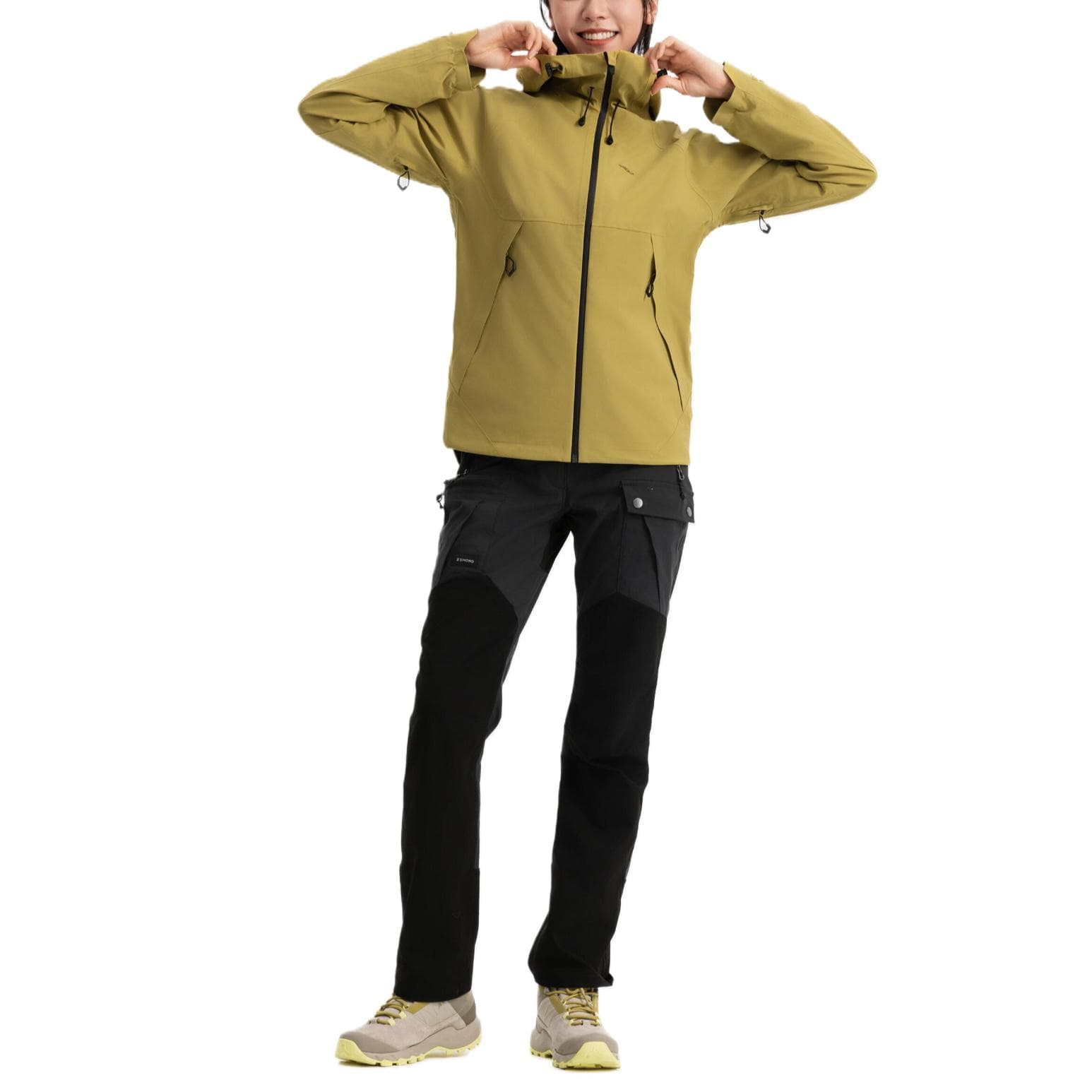 DECATHLON MH500 Водонепроницаемый Куртки Пальто Женские Желтый - изображение 6