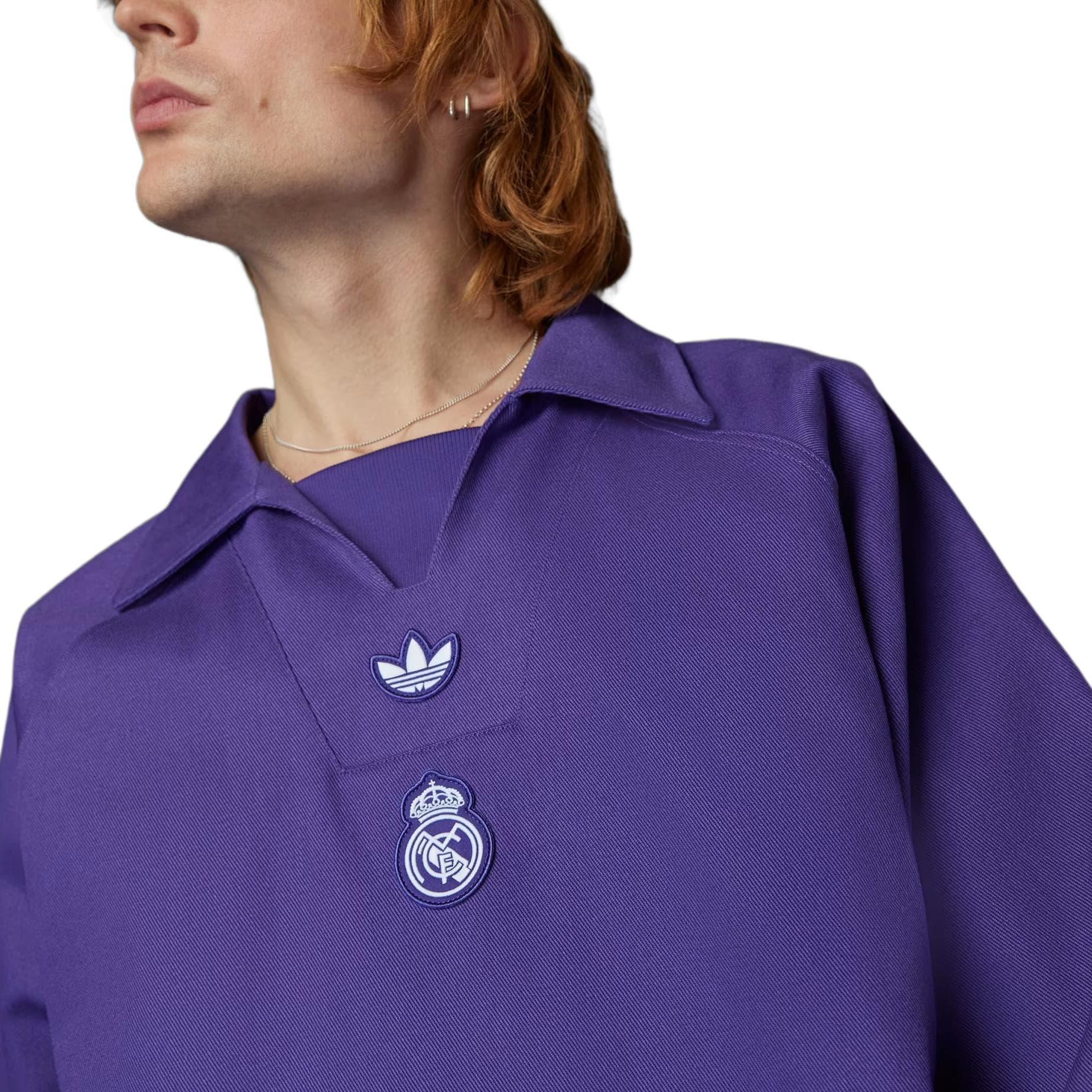 Худи Adidas Originals HUANGJIAMADELI Terrace icons Drill Топ Платье-ханьфу в стиле худи Мужской Фиолетовый - изображение 2