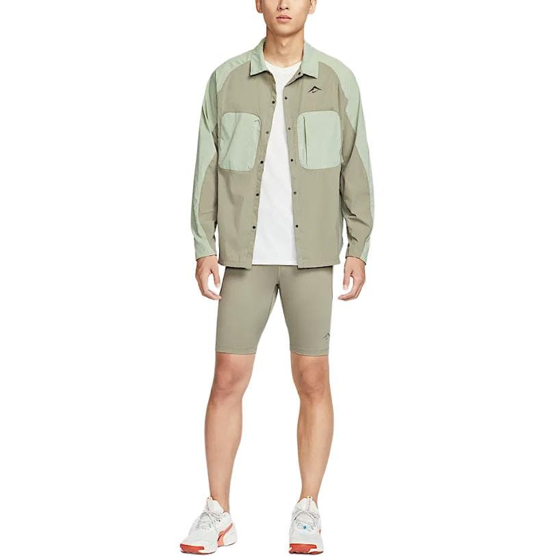Куртка Nike Dri Fit ADV Куртка Мужская Светло-Армейский Зеленый Горизонт Зеленый Черный - изображение 2