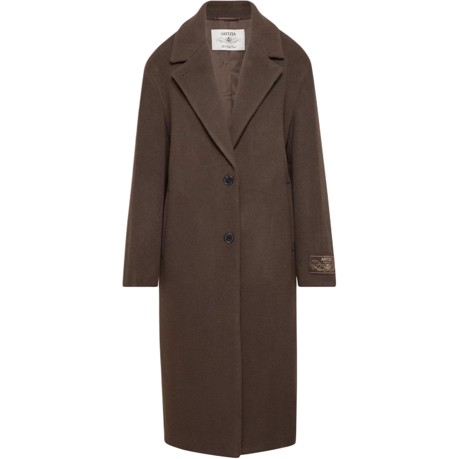 ARITZIA FW25 THE ONLY Пальто Мягкая Шерсть Плюшевое с Круглым Рисунком Пальто Женское - изображение 1
