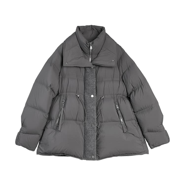 Пуховик ELLE Medium Gray Women's Down Jackets ELLE Средне-серый Женский Пуховик - изображение 1