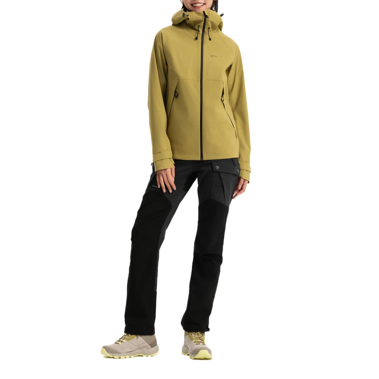 DECATHLON MH500 Водонепроницаемый Куртки Пальто Женские Желтый - изображение 5