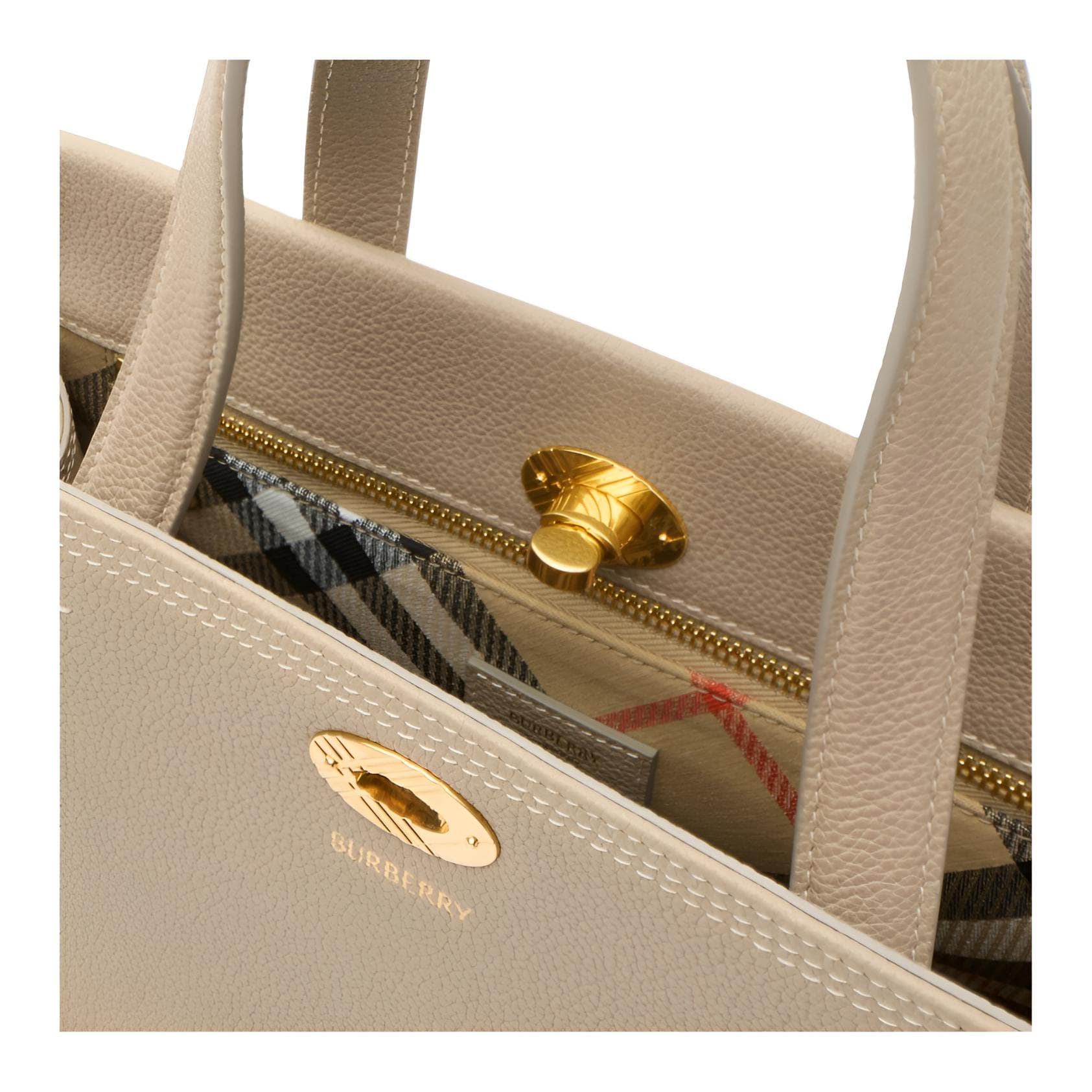 Сумка Burberry Cotswolds Tote Small Mushroom Beige - изображение 4