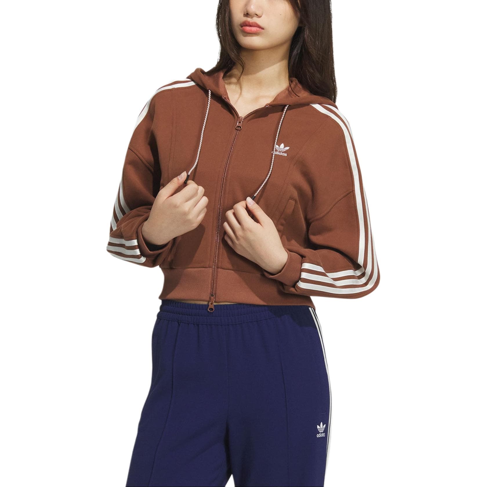 Куртка adidas originals ADICOLOR FW24 24 ADI ZIP UP HOOD logo - изображение 2