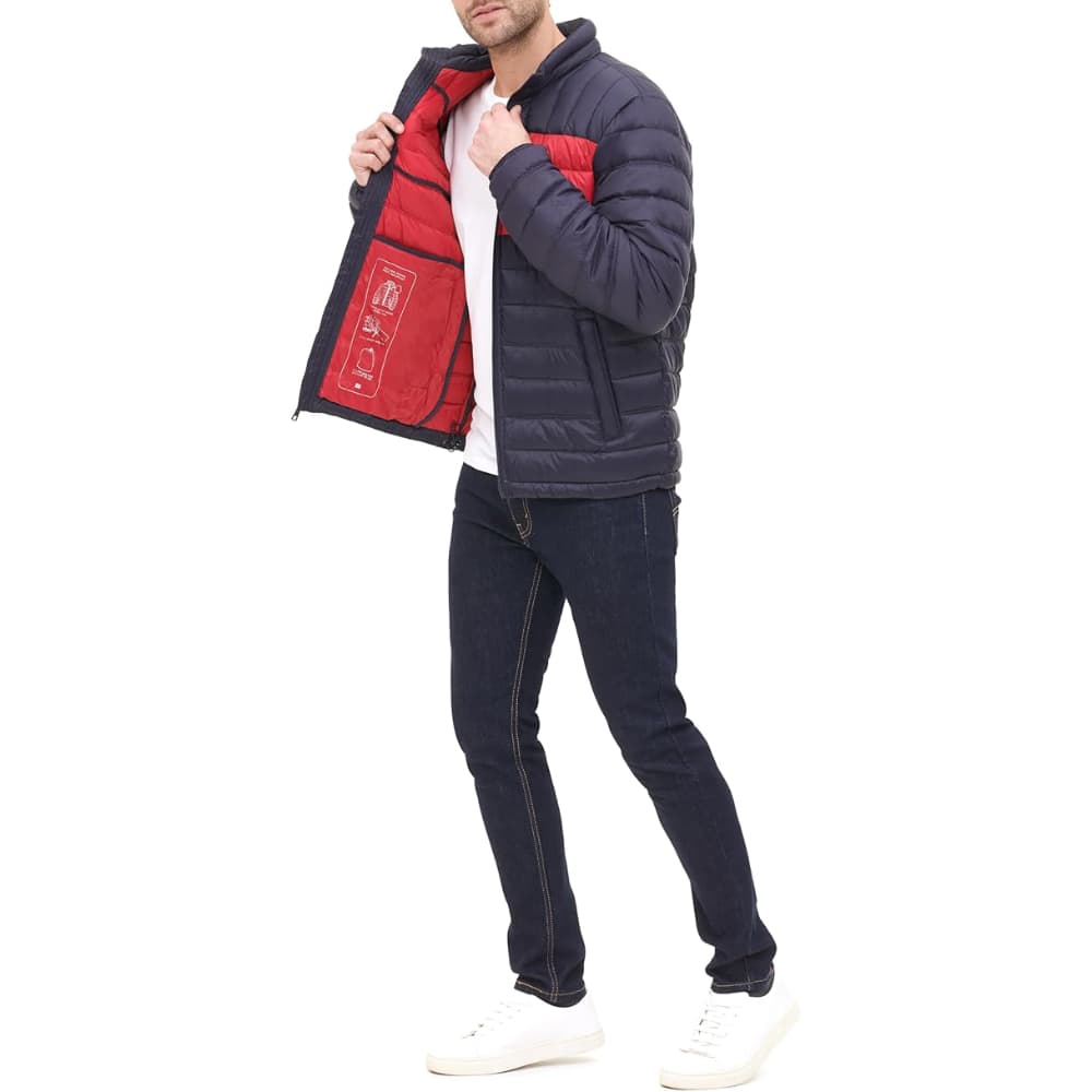 Зимняя куртка Tommy Hilfiger Пуховик Мужской Темно-Синий Многоцветный - изображение 4