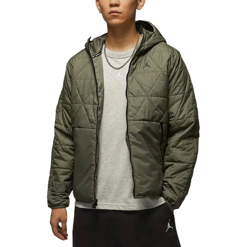 Куртка Jordan Sport Куртки Пальто Мужской Средний Оливковый Зеленый - изображение 3