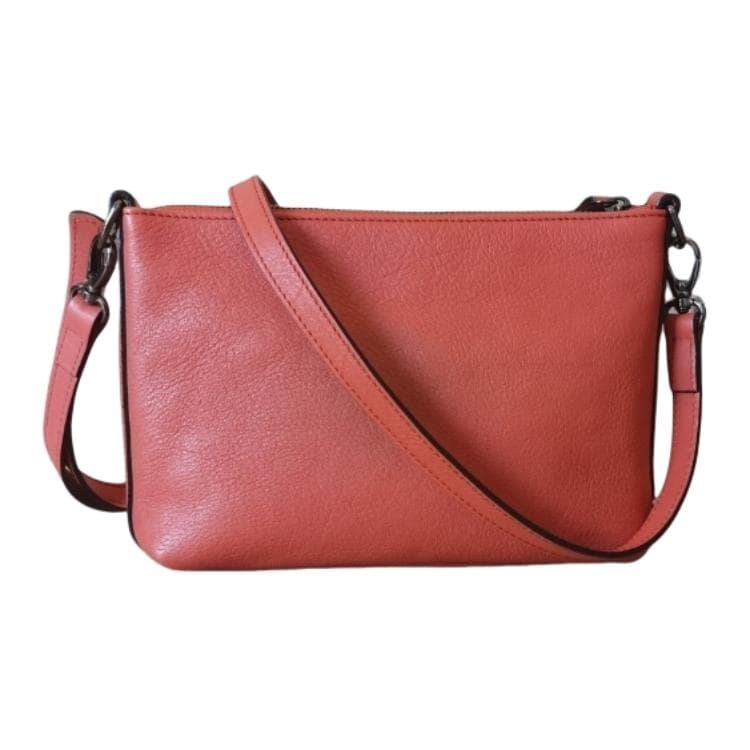 Сумка через плечо LONGCHAMP Сумка через плечо с объемной конструкцией сумка на плечо маленькая женская оранжево-красная из коровьей кожи - изображение 4