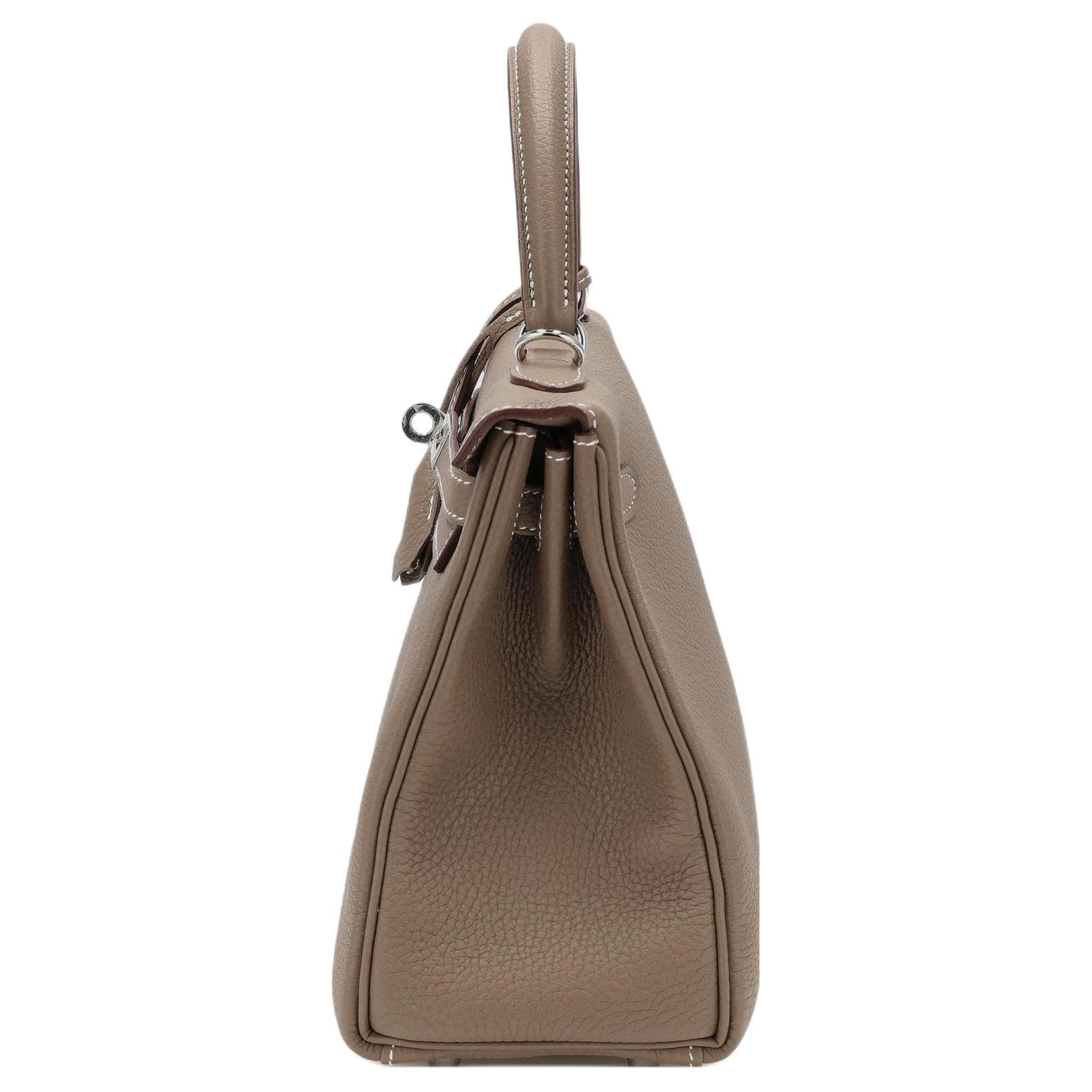 Сумка Hermes Kelly 25 Togo Silver - изображение 3