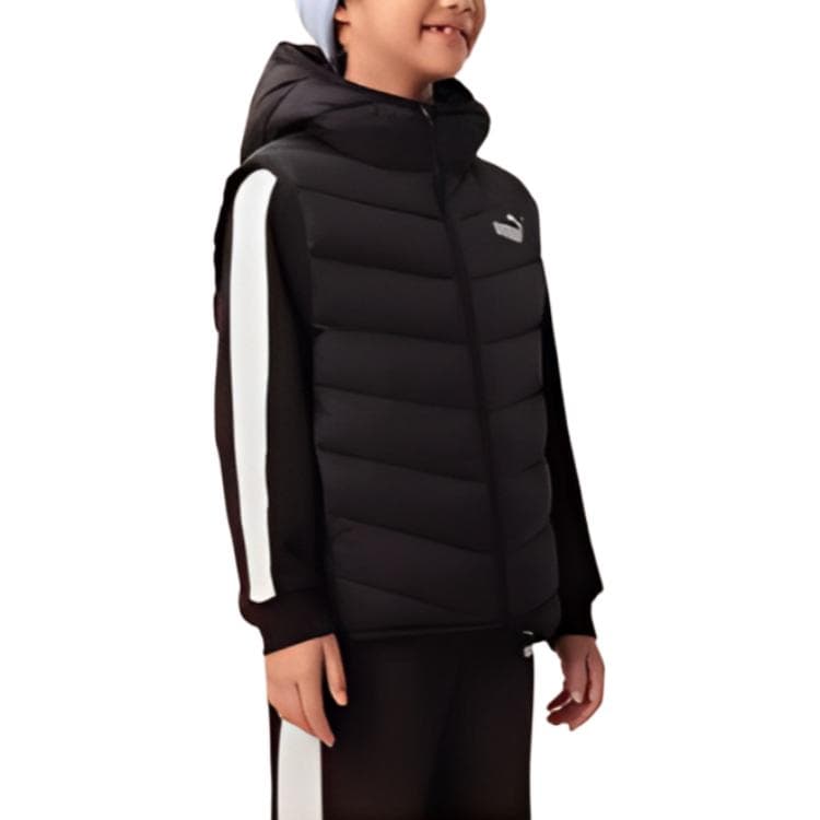 PUMA Down Vest LightSportstyle Collection Черный 90001 Детский - изображение 3