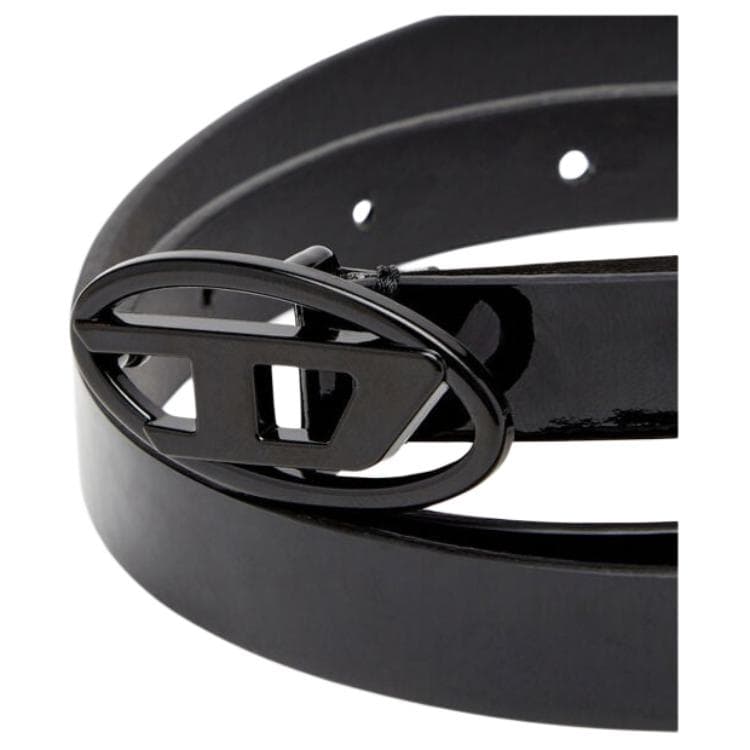 Ремень Diesel Smooth Clasp Кожа Коровья кожа Ремни Женские Черный 1,5см - изображение 2