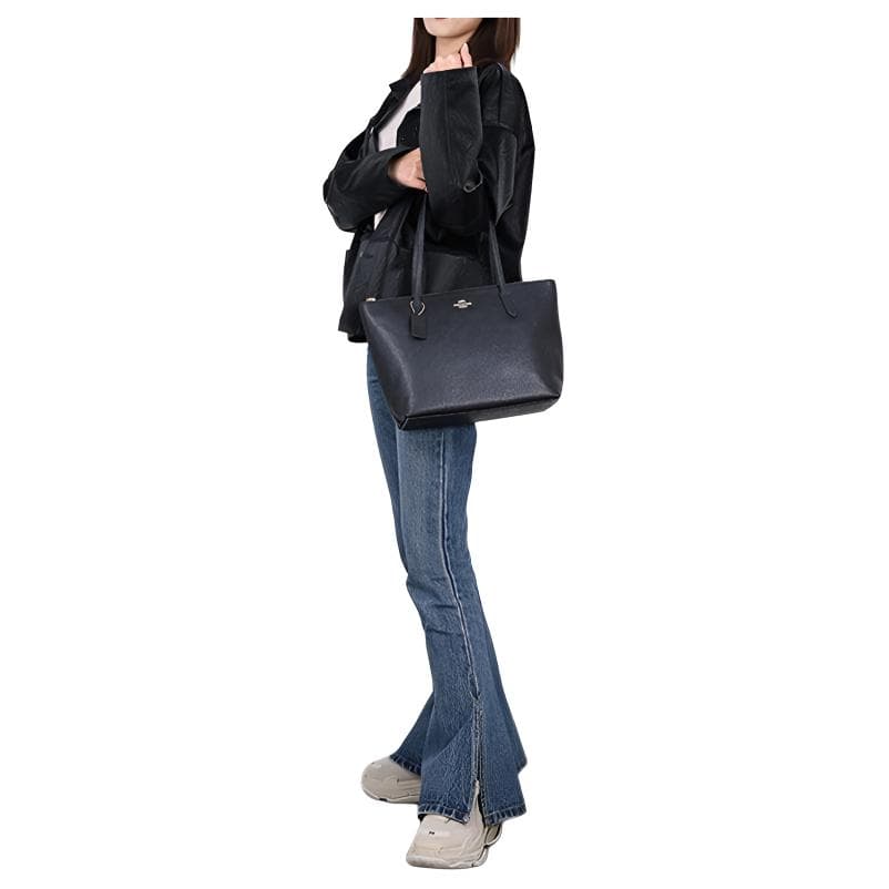 Мини-сумка COACH Zip Top Tote 30 Black - изображение 7