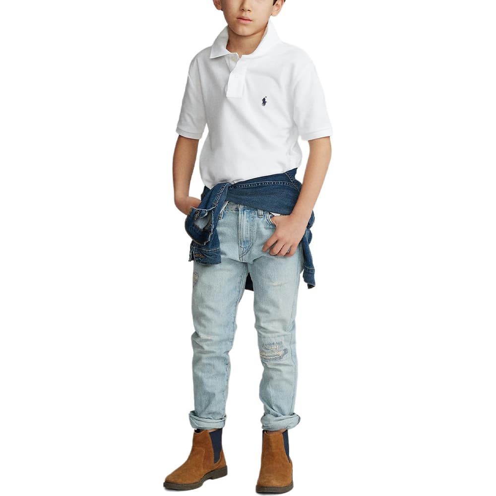 Polo Ralph Lauren Поло SS23 Классическая версия Белый Подростки - изображение 3