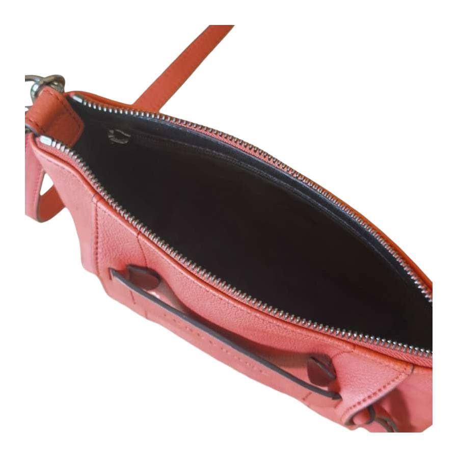 Сумка через плечо LONGCHAMP Сумка через плечо с объемной конструкцией сумка на плечо маленькая женская оранжево-красная из коровьей кожи - изображение 5