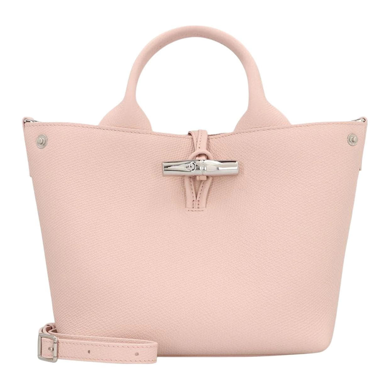 Сумка LONGCHAMP Le Roseau Сумка через плечо из коровьей кожи маленькая сумка для женщин балетный розовый - изображение 1