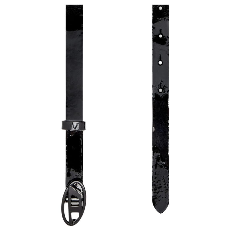 Ремень Diesel Smooth Clasp Кожа Коровья кожа Ремни Женские Черный 1,5см - изображение 3