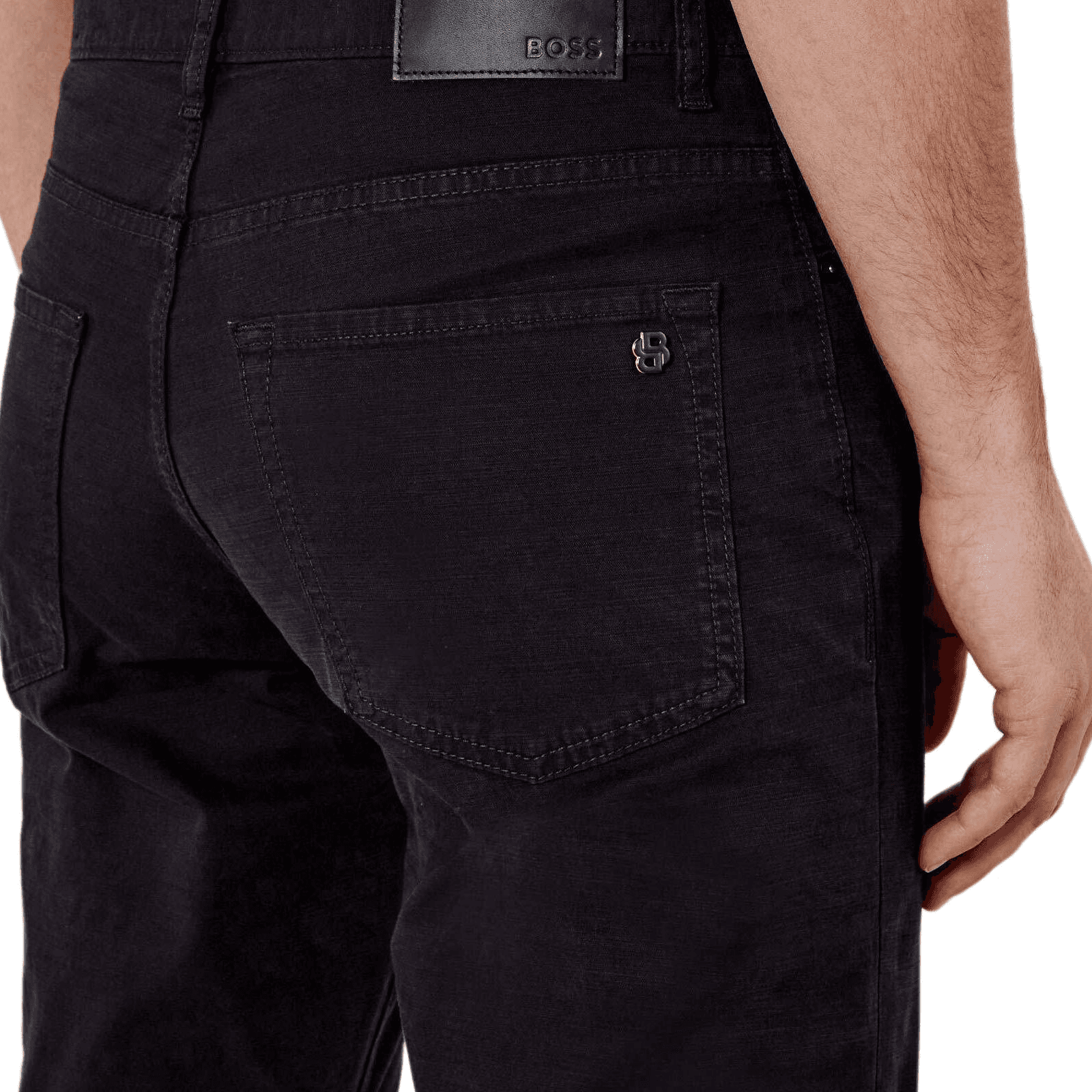 Штаны HUGO BOSS SS25 Джинсы Мужские Черные - изображение 5