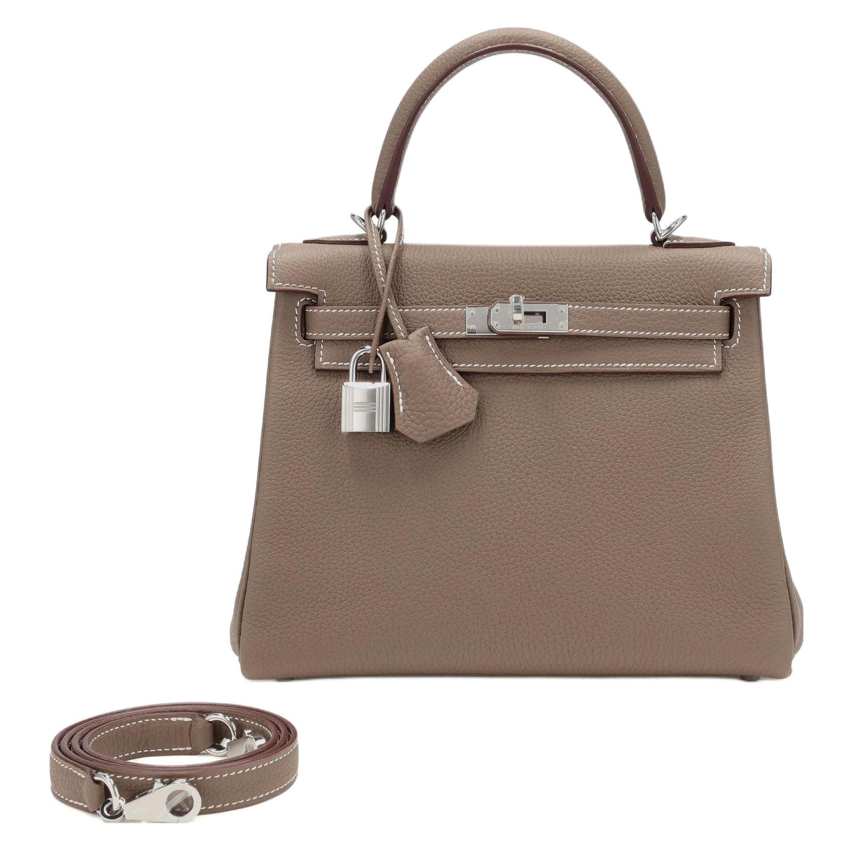 Сумка Hermes Kelly 25 Togo Silver - изображение 1