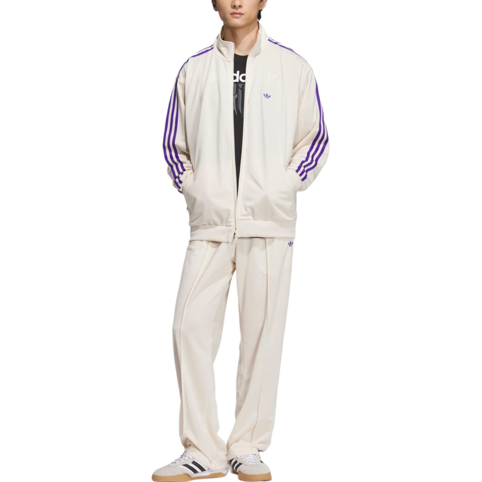 Куртка Adidas Originals BECKENBAUERTRACK Комплект AW24 UNITEFIT Куртка Унисекс Магия Белый Энергетический Чернильный - изображение 4