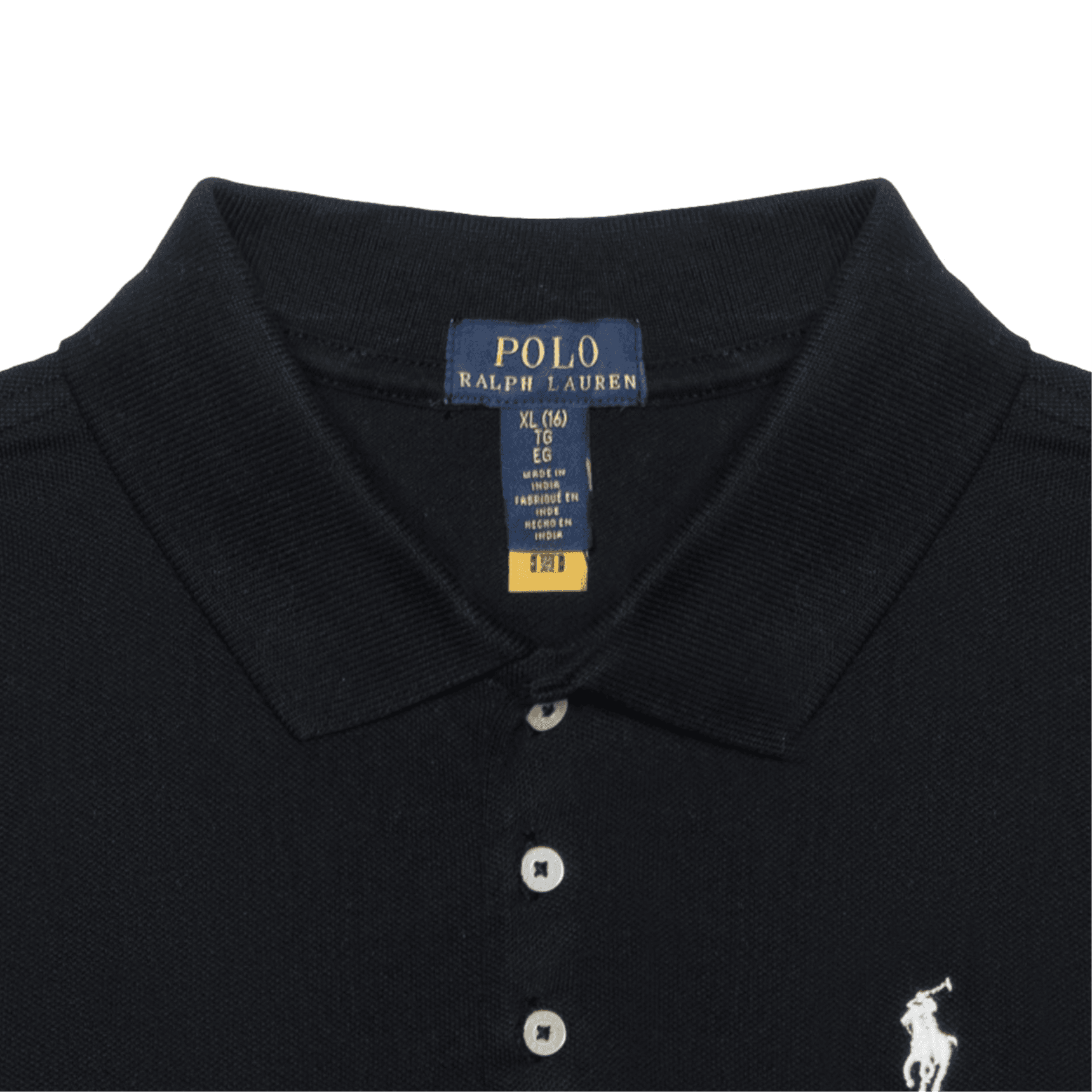 Футболка Polo Ralph Lauren Поло SS24 Стандартный черный Детский - изображение 5