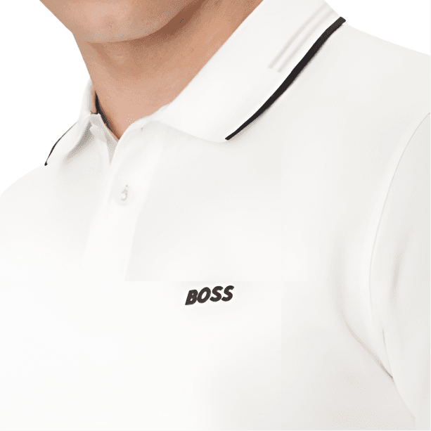 Поло Hugo Boss Поло Мужское Белое - изображение 4