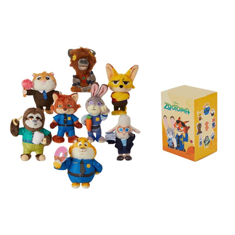 Фигурка Disney x Disney Store Зверополис Классические персонажи Слепые коробки 1 коробка Целая коробка 8 шт - изображение 1