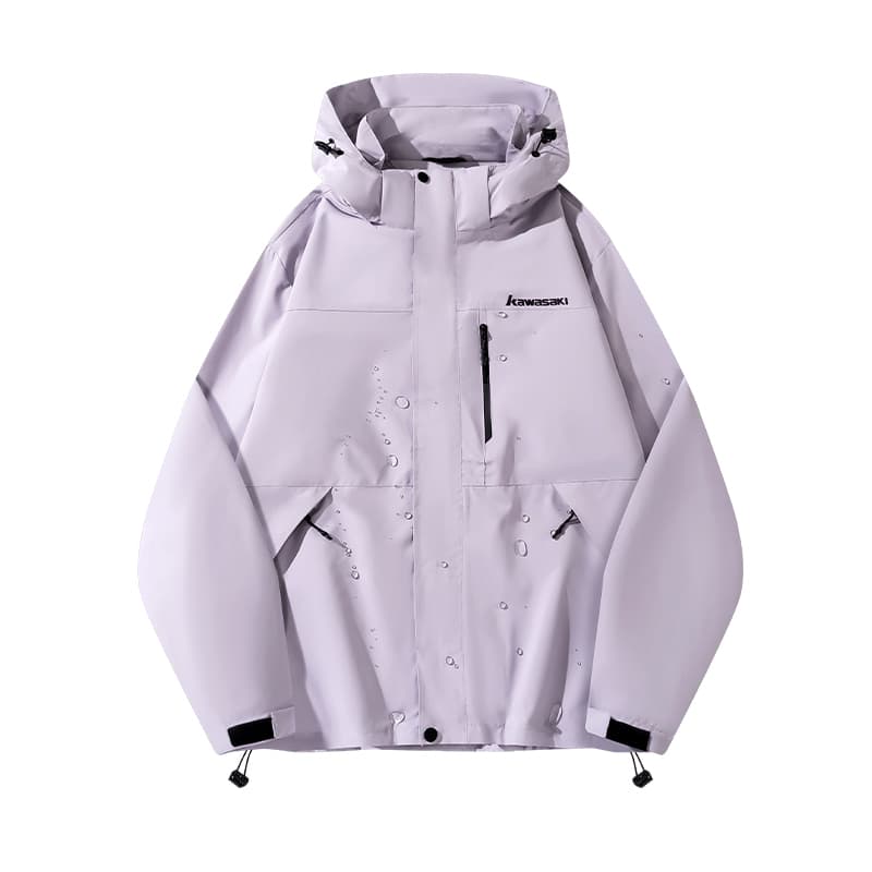 Куртка Kawasaki x Кавасаки Горный стиль куртка 3 в 1 с флисовой подкладкой, съемные детали, свободный покрой, с капюшоном, термозащитный, ветрозащитный, унисекс - изображение 6