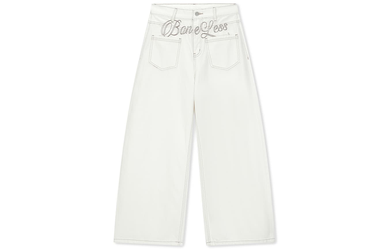 Джинсы BONELESS Cut White Women's Jeans - изображение 1