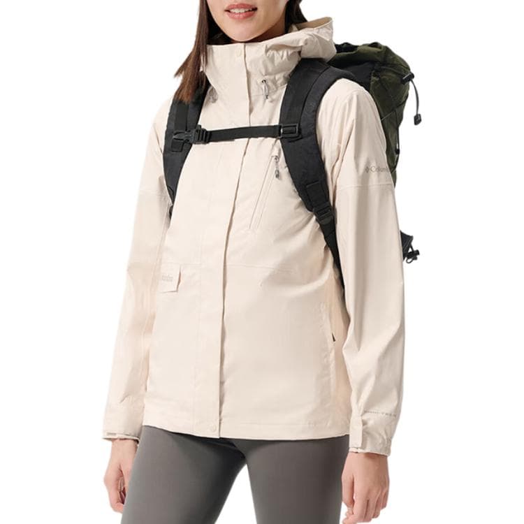 Columbia FW24 Водонепроницаемый и Теплый Ветровка Женский Экрю - изображение 4